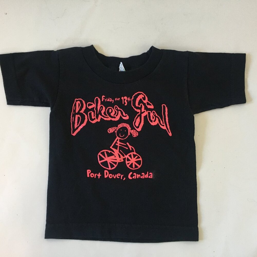 Port Dover Canada Friday the 13th Biker Girl T-Shirt Size 2 Child Toddler Infant